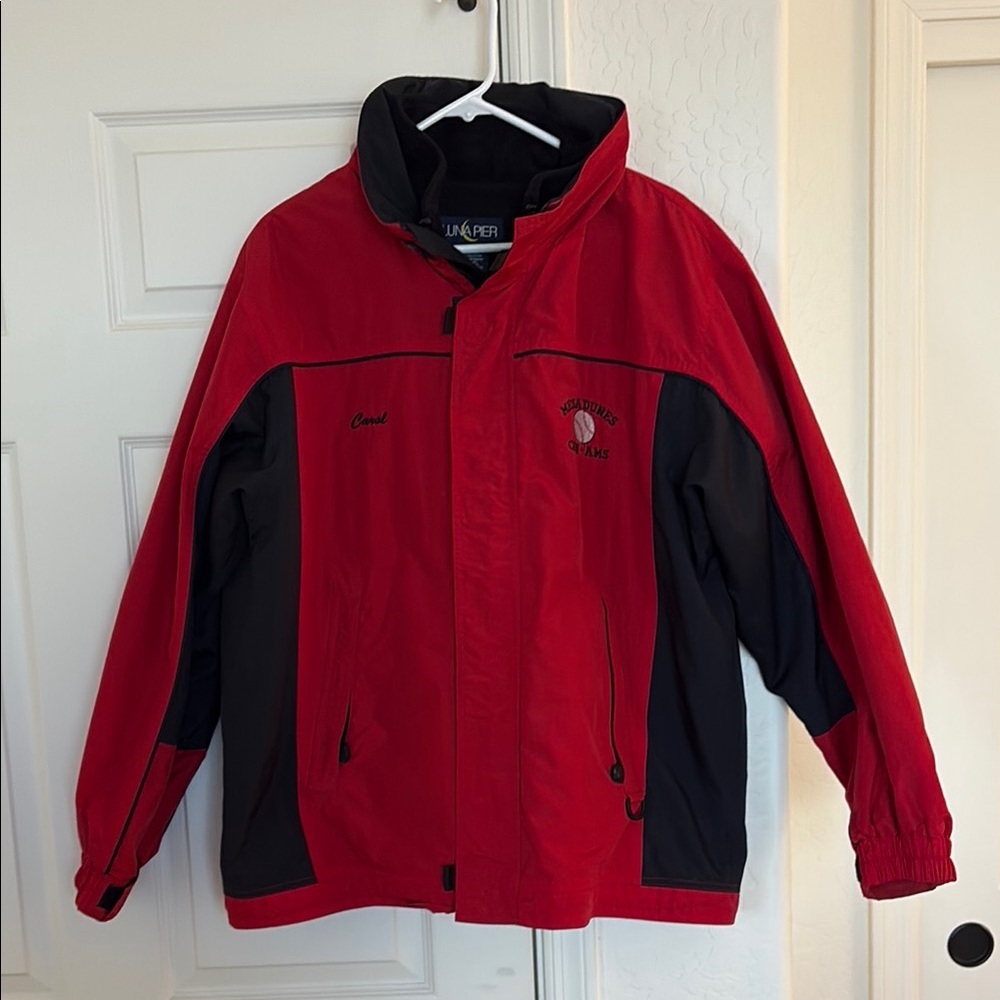 LUNA PIER Red and Black Men's Jacket. L